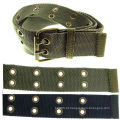 Fashion Canvaswaistband para camisas dos homens com os ilhós do metal com os Eyelets dobro do metal